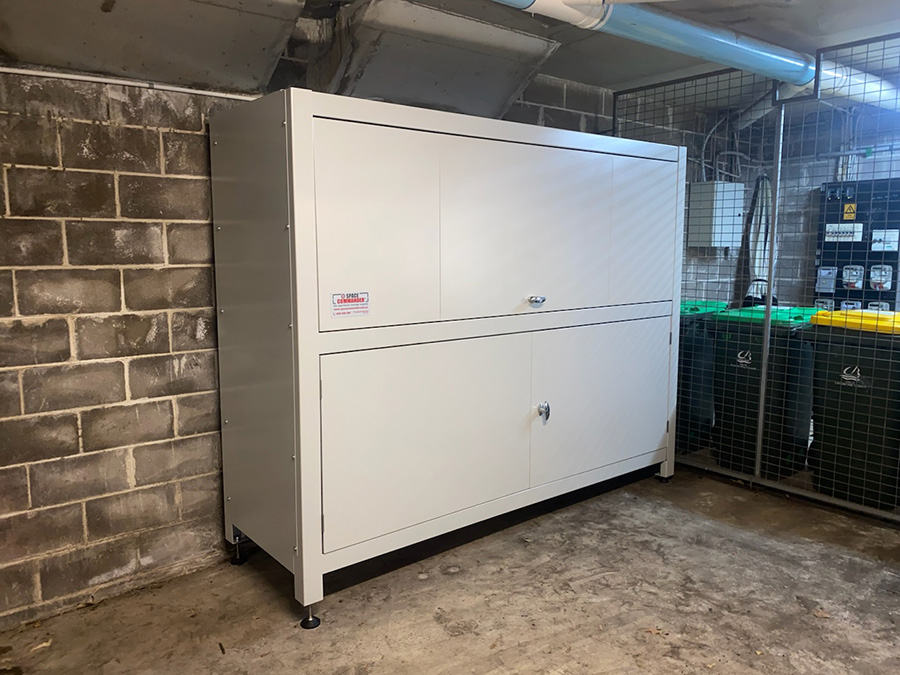 Double decker storage for apartment car parks